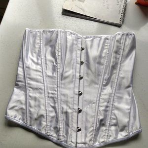 White wedding corset